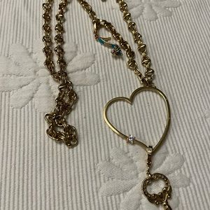 Juicy Couture vintage/y2k charm and heart necklace